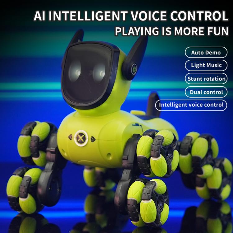 JJR/C Q200 Small Eight-wheeled Multi-function Remote Control Robot Dog with RC Watch(Blue) - RC Cars by JJR/C | Online Shopping UK | buy2fix