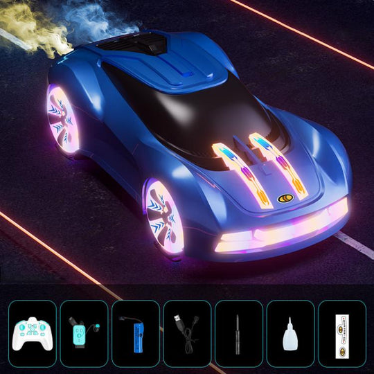 JJR/C Q206 B Future Technology New Energy Concept Remote Control Car, Style:Dual Control(Blue)