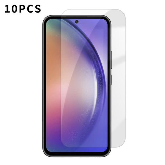 For Galaxy A54 5G Kalebol 10pcs High-Aluminum Semi-Screen Anti-Fingerprint HD Tempered Glass Film