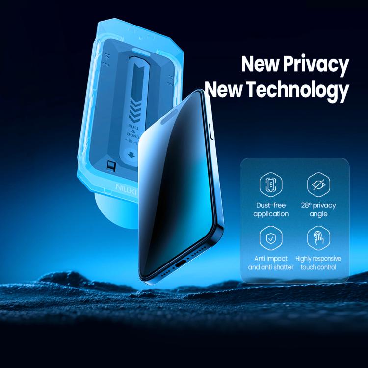 For iPhone 17 Pro NILLKIN Guardian Full Coverage Privacy Tempered Glass Film with Dust-free Cabin - iPhone 17 Pro Tempered Glass by NILLKIN | Online Shopping UK | buy2fix