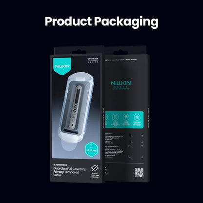 For iPhone 17 Pro NILLKIN Guardian Full Coverage Privacy Tempered Glass Film with Dust-free Cabin - iPhone 17 Pro Tempered Glass by NILLKIN | Online Shopping UK | buy2fix