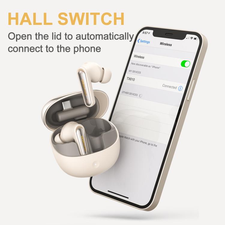 ONIKUMA TX610 Dual Mode 2.4G Receiver and Wireless Bluetooth Earphone(Beige) - Bluetooth Earphone by ONIKUMA | Online Shopping UK | buy2fix