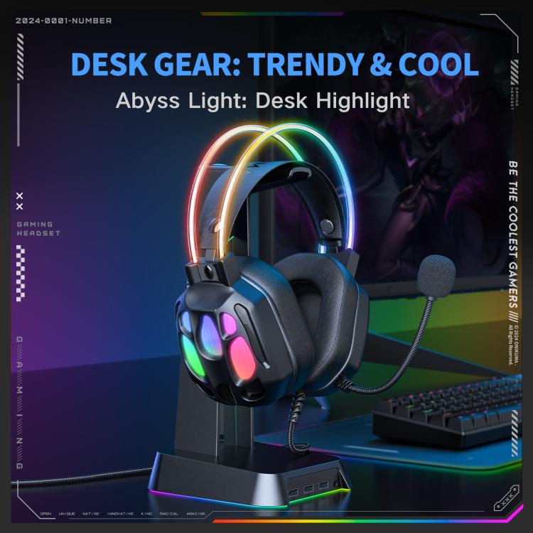 ONIKUMA X89 RGB Wired Earphone with Microphone(Black) - Multimedia Headset by ONIKUMA | Online Shopping UK | buy2fix