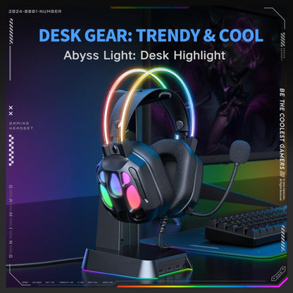 ONIKUMA X89 RGB Wired Earphone with Microphone(Black) - Multimedia Headset by ONIKUMA | Online Shopping UK | buy2fix