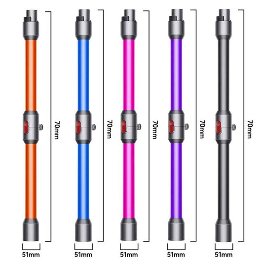 Metal Folding Extension Rod For Dyson V7 / V8 / V10 / V11 / V15 Vacuum Cleaner(Purple) - For Dyson Accessories by buy2fix | Online Shopping UK | buy2fix