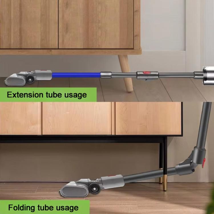 Metal Folding Extension Rod For Dyson V7 / V8 / V10 / V11 / V15 Vacuum Cleaner(Blue) - For Dyson Accessories by buy2fix | Online Shopping UK | buy2fix