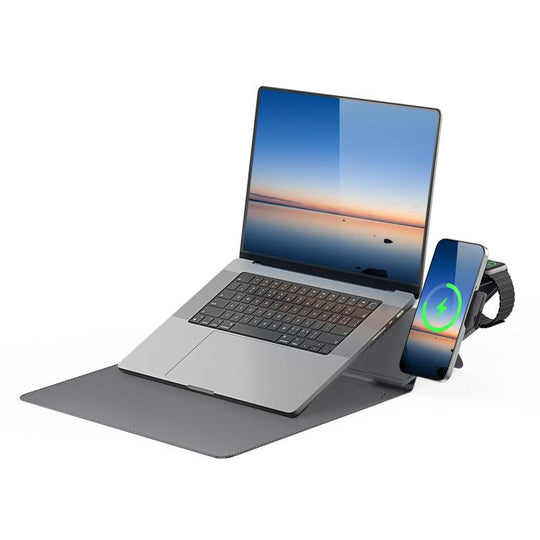 DUX DUCIS AirQ Series Multifunctional Wireless Charging Laptop Sleeve For 13.6-14.2 inch(Grey)