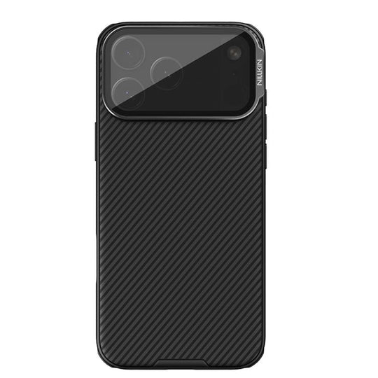 For iPhone 17 Pro Max NILLKIN Black Mirror Prop CD Texture Transparent Mirror Cover Phone Case(Black)