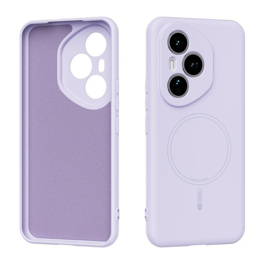 For Honor 400 Pro Global 160.8mm ABEEL Skin-friendly Feel Magsafe Liquid Silicone Phone Case(Lilac Purple)