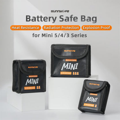 For DJI Mini 5 / 4 / 3 Series Sunnylife Battery Explosion-proof Safe Bag Protective Li-Po Safe Bag(For 1pc Battery) - Carry Cases & Bags by Sunnylife | Online Shopping UK | buy2fix