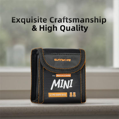 For DJI Mini 5 / 4 / 3 Series Sunnylife Battery Explosion-proof Safe Bag Protective Li-Po Safe Bag(For 2pcs Batteries) - Carry Cases & Bags by Sunnylife | Online Shopping UK | buy2fix
