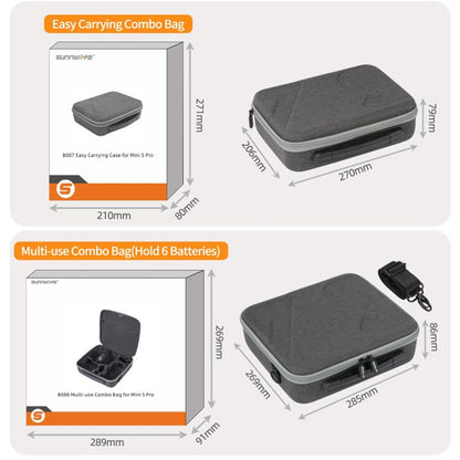 Sunnylife Carrying Hard Travel Storage Bag For DJI Mini 5 Pro Drone Body Bag - Carry Cases & Bags by Sunnylife | Online Shopping UK | buy2fix