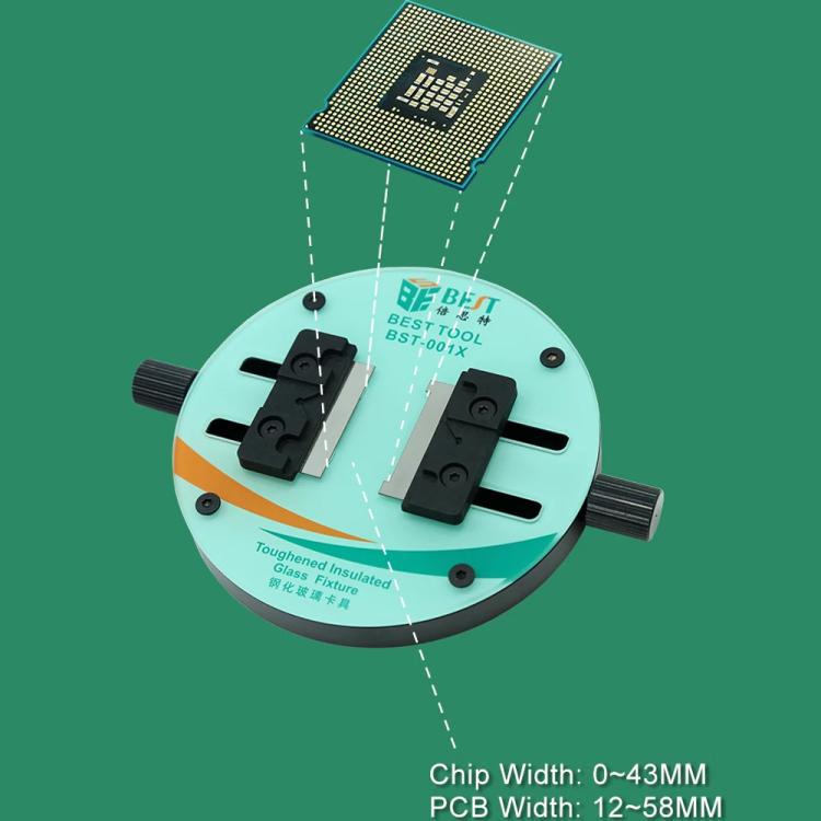 BEST BST-001X Ring-Shaped Toughened Heat Insulated Motherboard Repair Glass Fixture - Repair Fixture by BEST | Online Shopping UK | buy2fix