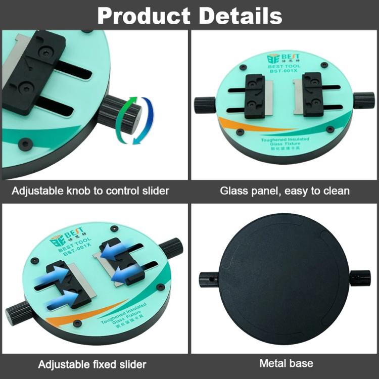 BEST BST-001X Ring-Shaped Toughened Heat Insulated Motherboard Repair Glass Fixture - Repair Fixture by BEST | Online Shopping UK | buy2fix