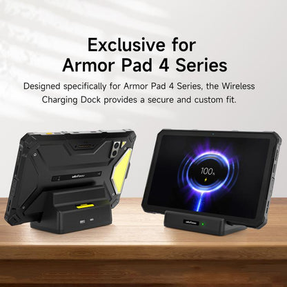 Ulefone 10W Desk Charging Dock For Armor Pad 4 Series(Black) - Dock Charger by Ulefone | Online Shopping UK | buy2fix
