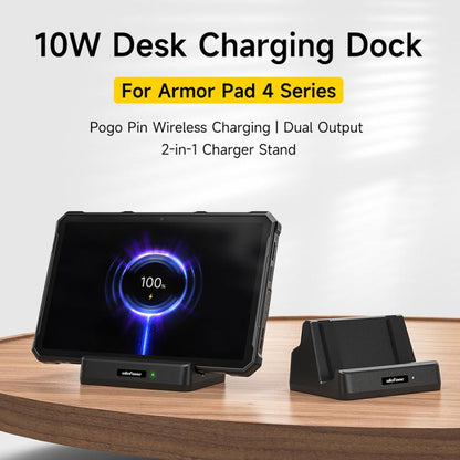 Ulefone 10W Desk Charging Dock For Armor Pad 4 Series(Black) - Dock Charger by Ulefone | Online Shopping UK | buy2fix