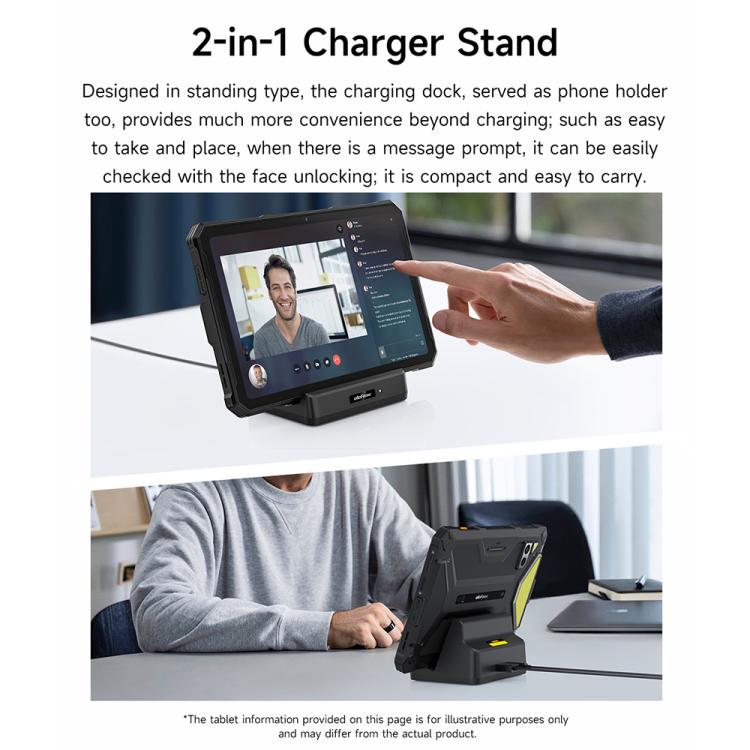 Ulefone 10W Desk Charging Dock For Armor Pad 4 Series(Black) - Dock Charger by Ulefone | Online Shopping UK | buy2fix