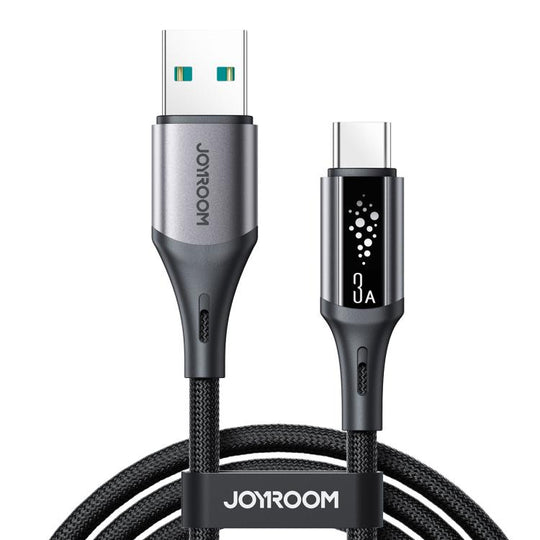 JOYROOM S-A60 StarTalk Series 3A USB to Type-C Data Cable, Cable Length: 1.2m(Black)