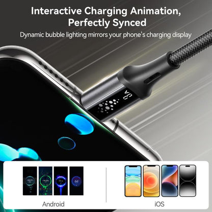 JOYROOM S-A60 StarTalk Series 3A USB to Type-C Data Cable, Cable Length: 1.2m(Black) - USB-C & Type-C Cable by JOYROOM | Online Shopping UK | buy2fix