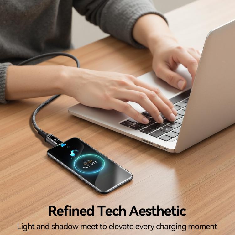 JOYROOM S-A60 StarTalk Series 3A USB to Type-C Data Cable, Cable Length: 1.2m(Black) - USB-C & Type-C Cable by JOYROOM | Online Shopping UK | buy2fix