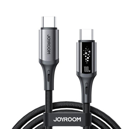 JOYROOM S-A60 StarTalk Series 100W Type-C to Type-C Fast Charging Data Cable, Length: 1.2m(Black) - USB-C & Type-C Cable by JOYROOM | Online Shopping UK | buy2fix