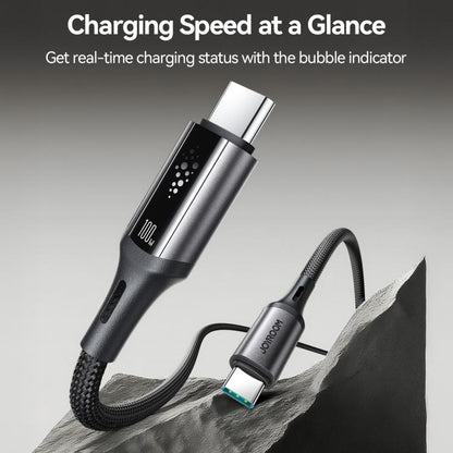 JOYROOM S-A60 StarTalk Series 100W Type-C to Type-C Fast Charging Data Cable, Length: 1.2m(Black) - USB-C & Type-C Cable by JOYROOM | Online Shopping UK | buy2fix