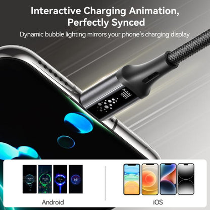 JOYROOM S-A60 StarTalk Series 100W Type-C to Type-C Fast Charging Data Cable, Length: 1.2m(Black) - USB-C & Type-C Cable by JOYROOM | Online Shopping UK | buy2fix