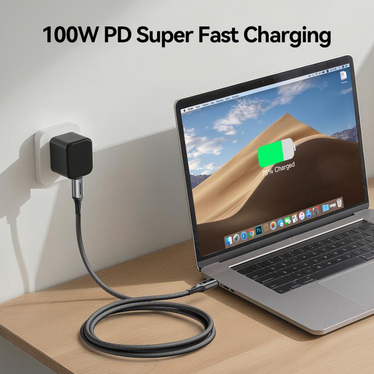 JOYROOM S-A60 StarTalk Series 100W Type-C to Type-C Fast Charging Data Cable, Length: 1.2m(Black) - USB-C & Type-C Cable by JOYROOM | Online Shopping UK | buy2fix