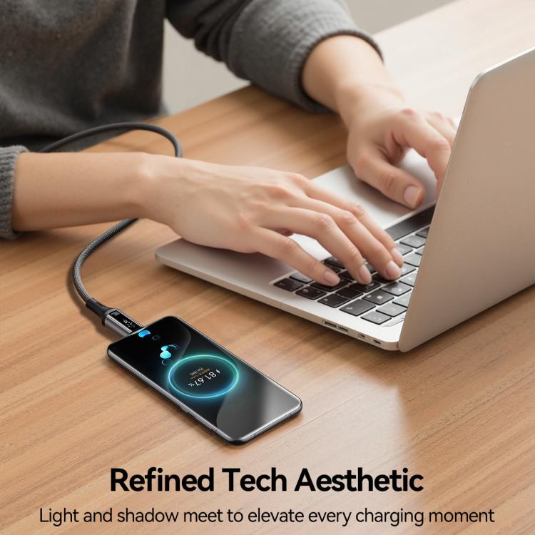 JOYROOM S-A60 StarTalk Series 100W Type-C to Type-C Fast Charging Data Cable, Length: 1.2m(Black) - USB-C & Type-C Cable by JOYROOM | Online Shopping UK | buy2fix