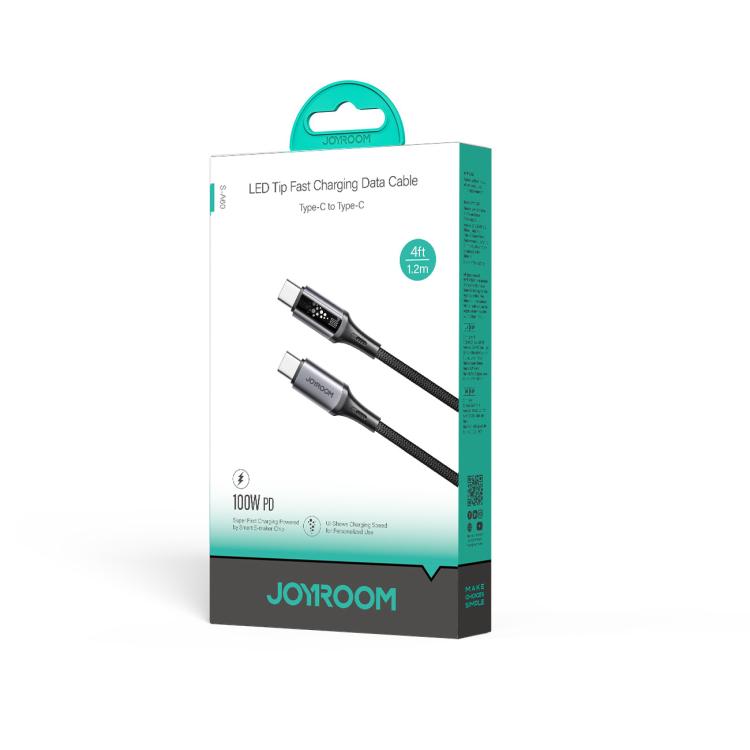 JOYROOM S-A60 StarTalk Series 100W Type-C to Type-C Fast Charging Data Cable, Length: 1.2m(Black) - USB-C & Type-C Cable by JOYROOM | Online Shopping UK | buy2fix