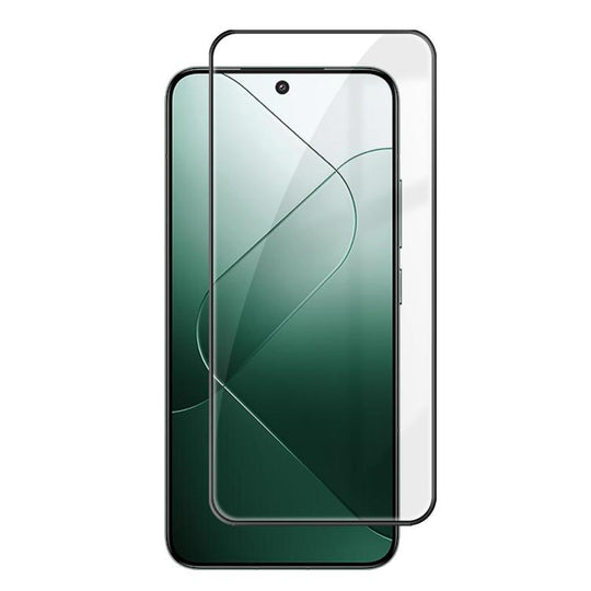 For Xiaomi 14 Kalebol High-Aluminum Screen-Printed Full-Coverage Anti-Fingerprint Black-Bordered HD Tempered Glass Film