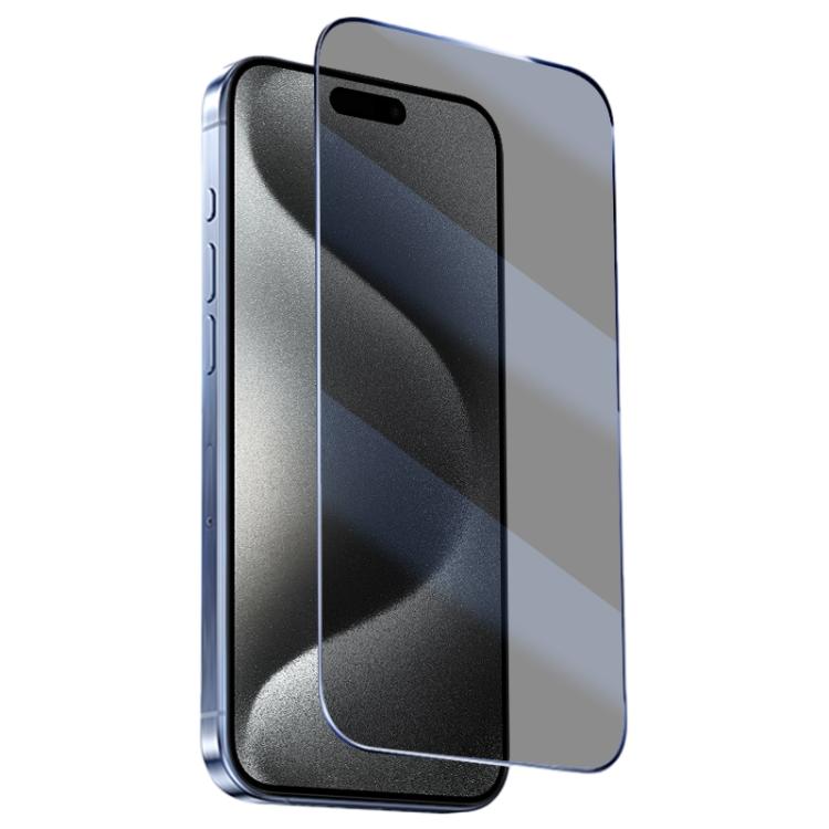 For iPhone 15 Pro Max REMAX 0.15mm Privacy Tempered Glass Film - iPhone 15 Pro Max Tempered Glass by REMAX | Online Shopping UK | buy2fix