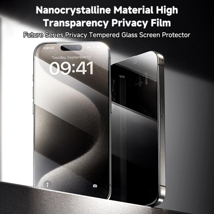 For iPhone 16 Pro Max REMAX Future Ultra-Soft Series WL-03 Privacy Tempered Glass Film - iPhone 16 Pro Max Tempered Glass by REMAX | Online Shopping UK | buy2fix