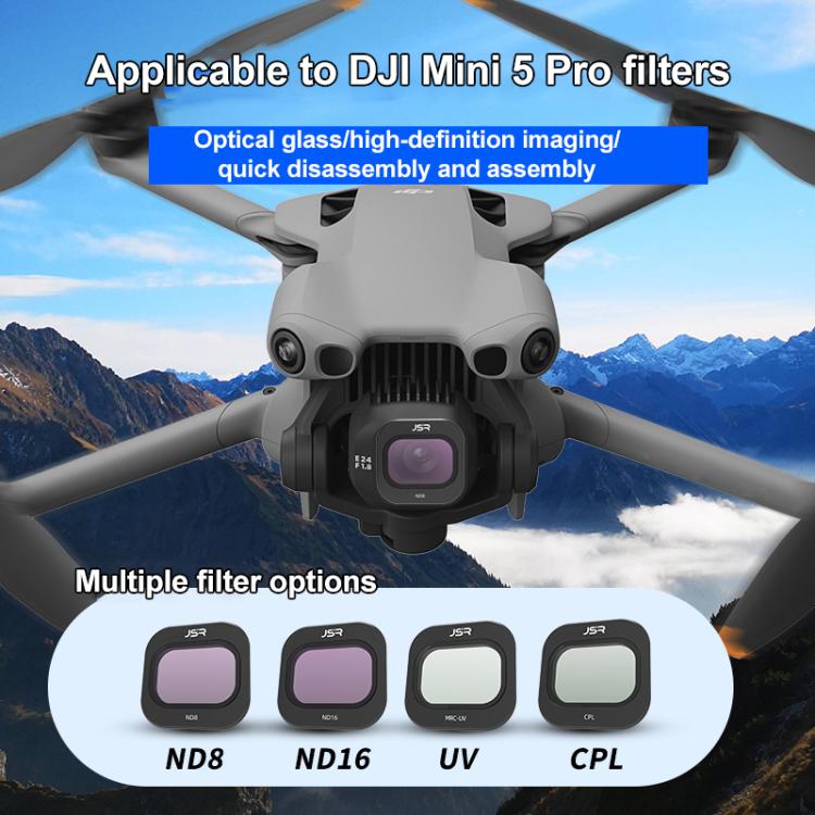 For DJI Mini 5 Pro JSR KB Series Drone Camera Lens Filter, Filter:ND8 - Lens Filter by JSR | Online Shopping UK | buy2fix