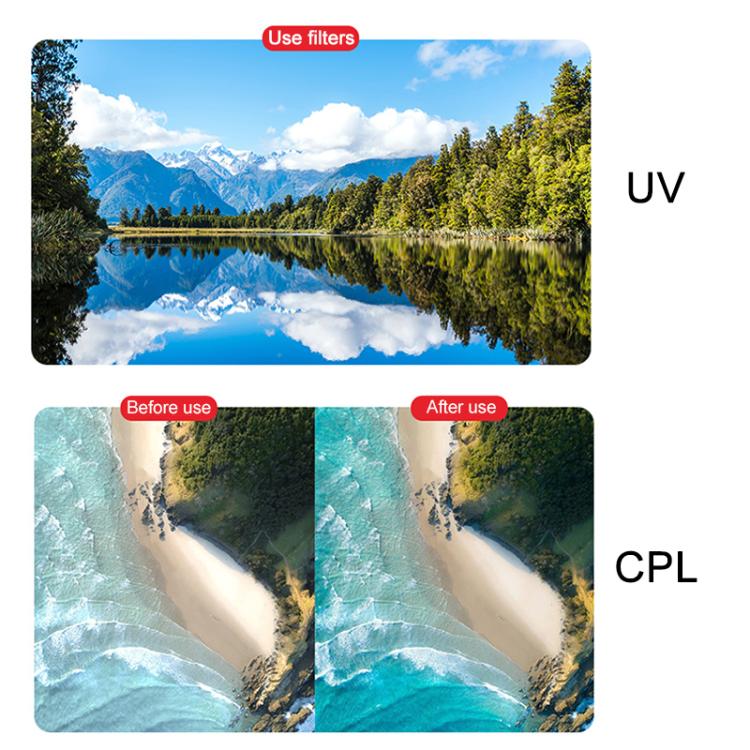 For DJI Mini 5 Pro JSR KB Series Drone Camera Lens Filter, Filter:6 in 1 ND8-64 UV CPL - Lens Filter by JSR | Online Shopping UK | buy2fix