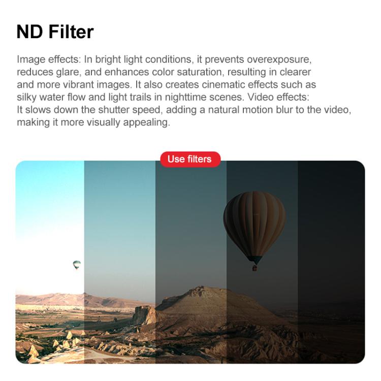 For DJI Mini 5 Pro JSR KB Series Drone Camera Lens Filter, Filter:6 in 1 ND8-64 UV CPL - Lens Filter by JSR | Online Shopping UK | buy2fix