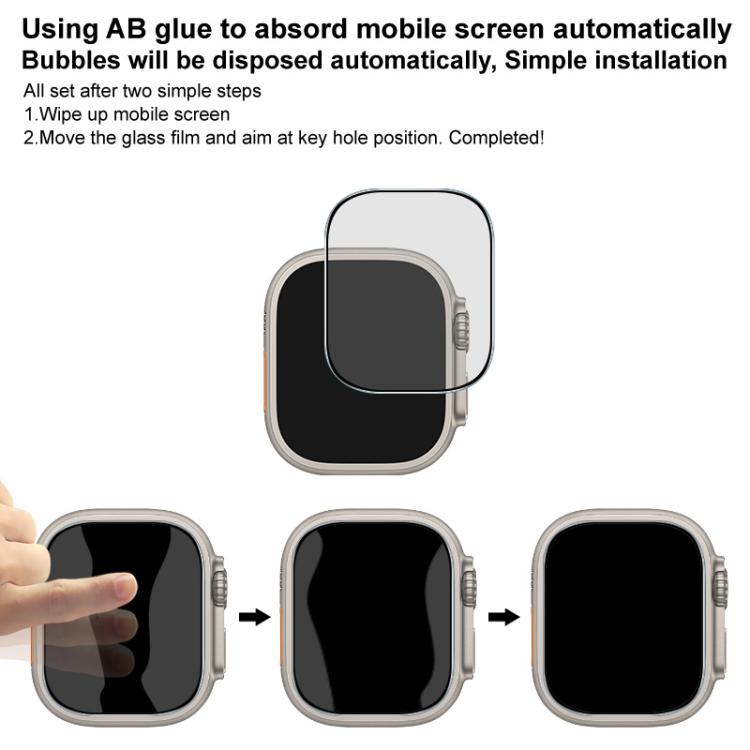 For Apple Watch Ultra 1/2/3 49mm imak HD Full Screen Privacy Tempered Glass Protective Film - Screen Protector by imak | Online Shopping UK | buy2fix