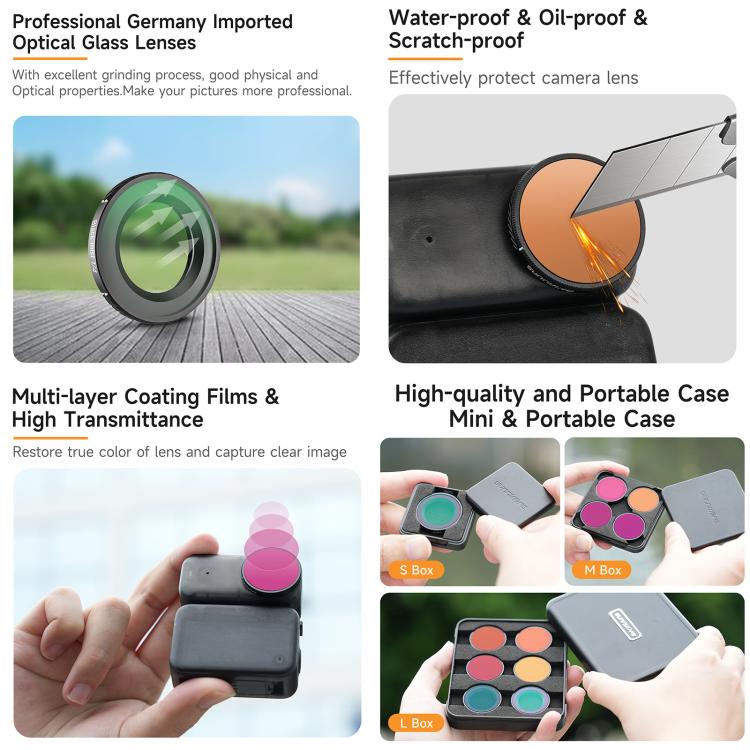 For DJI Osmo Nano Sunnylife Camera Lens Filter, Filter:Black Mist 1/4 - Lens Filter by Sunnylife | Online Shopping UK | buy2fix