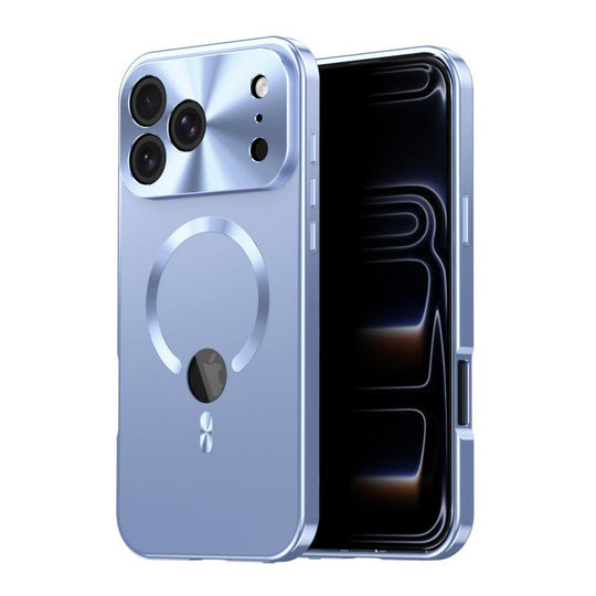 For iPhone 17 Pro Max Privacy Screen Film Full Cover MagSafe Phone Case(Blue)