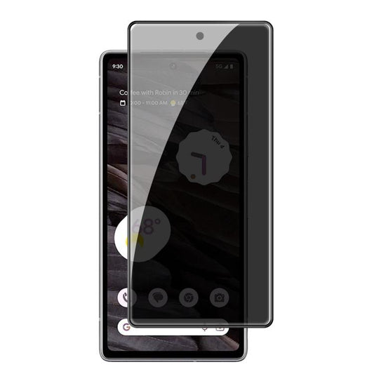 For Google Pixel 7a Kalebol High-Aluminum Screen-Printed Full-Coverage Black-Border Privacy Tempered Glass Film - Google Tempered Glass by Kalebol | Online Shopping UK | buy2fix