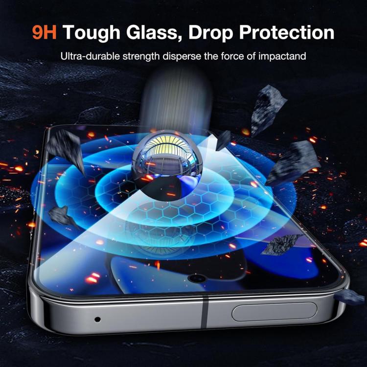 For Google Pixel 8 Pro Kalebol High-Aluminum Screen-Printed Full-Coverage Black-Border Privacy Tempered Glass Film - Google Tempered Glass by Kalebol | Online Shopping UK | buy2fix