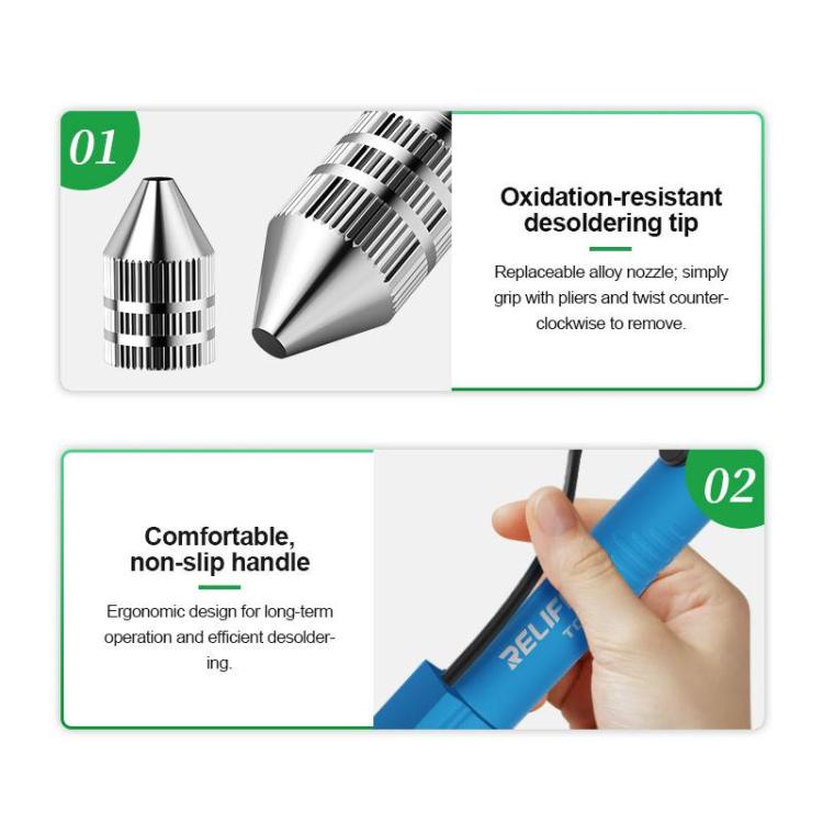 RELIFE TO5 30W Rapid Heating and Strong Suction Electric Desoldering Gun, Plug:EU Plug - Others by RELIFE | Online Shopping UK | buy2fix