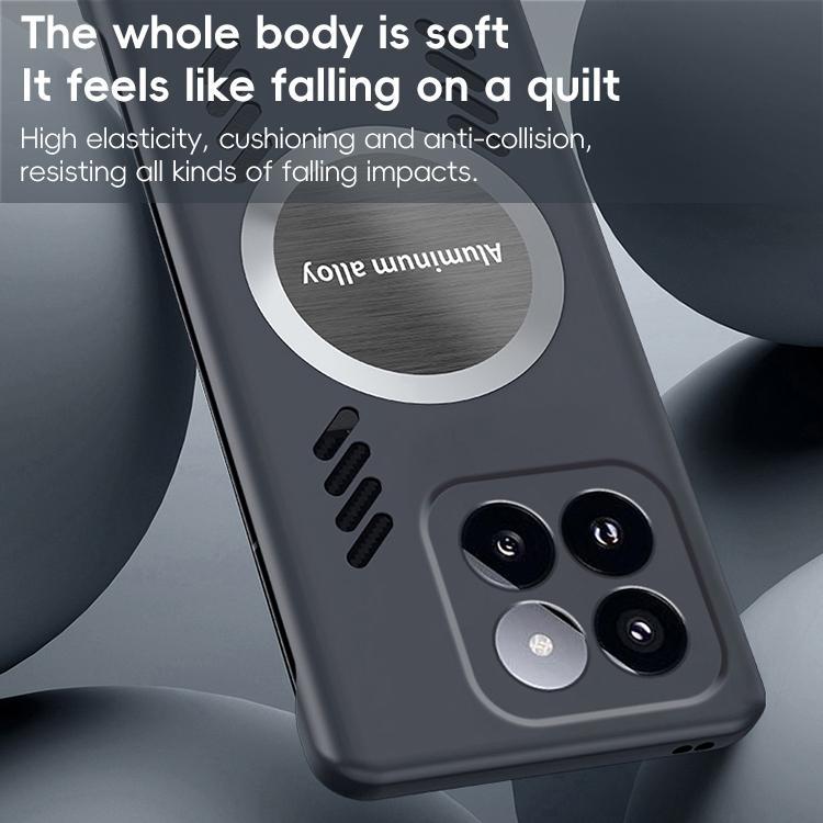 For Xiaomi 17 All-inclusive Lens Frameless Graphene Cooling Phone Case(Navy Blue) - 17 Cases by buy2fix | Online Shopping UK | buy2fix