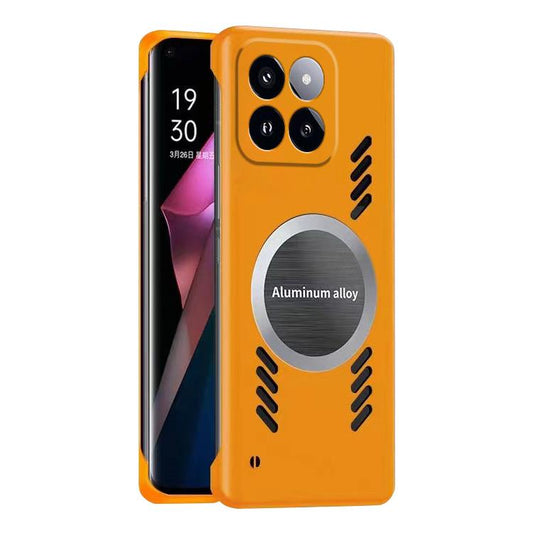 For Xiaomi 17 All-inclusive Lens Frameless Graphene Cooling Phone Case(Orange) - 17 Cases by buy2fix | Online Shopping UK | buy2fix