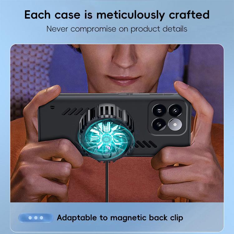 For Xiaomi 17 All-inclusive Lens Frameless Graphene Cooling Phone Case(Orange) - 17 Cases by buy2fix | Online Shopping UK | buy2fix