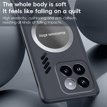 For Xiaomi 17 All-inclusive Lens Frameless Graphene Cooling Phone Case(Orange) - 17 Cases by buy2fix | Online Shopping UK | buy2fix