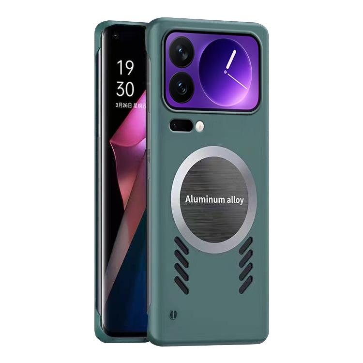 For Xiaomi 17 Pro All-inclusive Lens Frameless Graphene Cooling Phone Case(Navy Blue) - 17 Pro Cases by buy2fix | Online Shopping UK | buy2fix