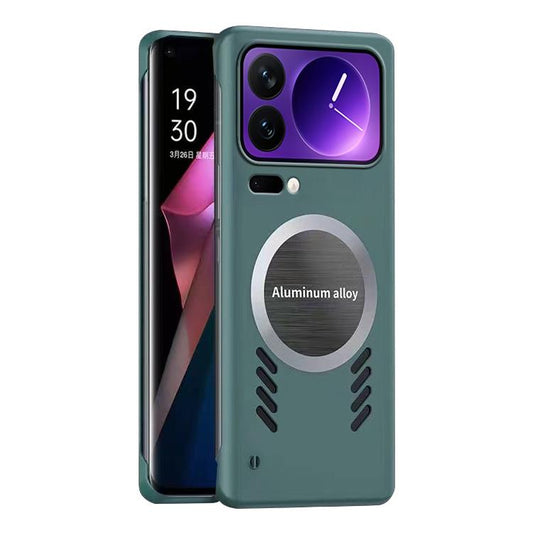 For Xiaomi 17 Pro All-inclusive Lens Frameless Graphene Cooling Phone Case(Navy Blue) - 17 Pro Cases by buy2fix | Online Shopping UK | buy2fix