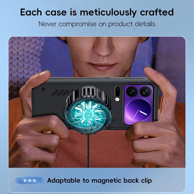 For Xiaomi 17 Pro All-inclusive Lens Frameless Graphene Cooling Phone Case(Navy Blue) - 17 Pro Cases by buy2fix | Online Shopping UK | buy2fix