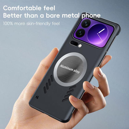 For Xiaomi 17 Pro All-inclusive Lens Frameless Graphene Cooling Phone Case(Navy Blue) - 17 Pro Cases by buy2fix | Online Shopping UK | buy2fix